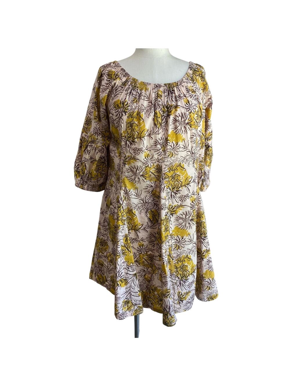 NWT Anthropologie Daily Practice Mollie Floral Tunic Dress XS Boho Cottagecore